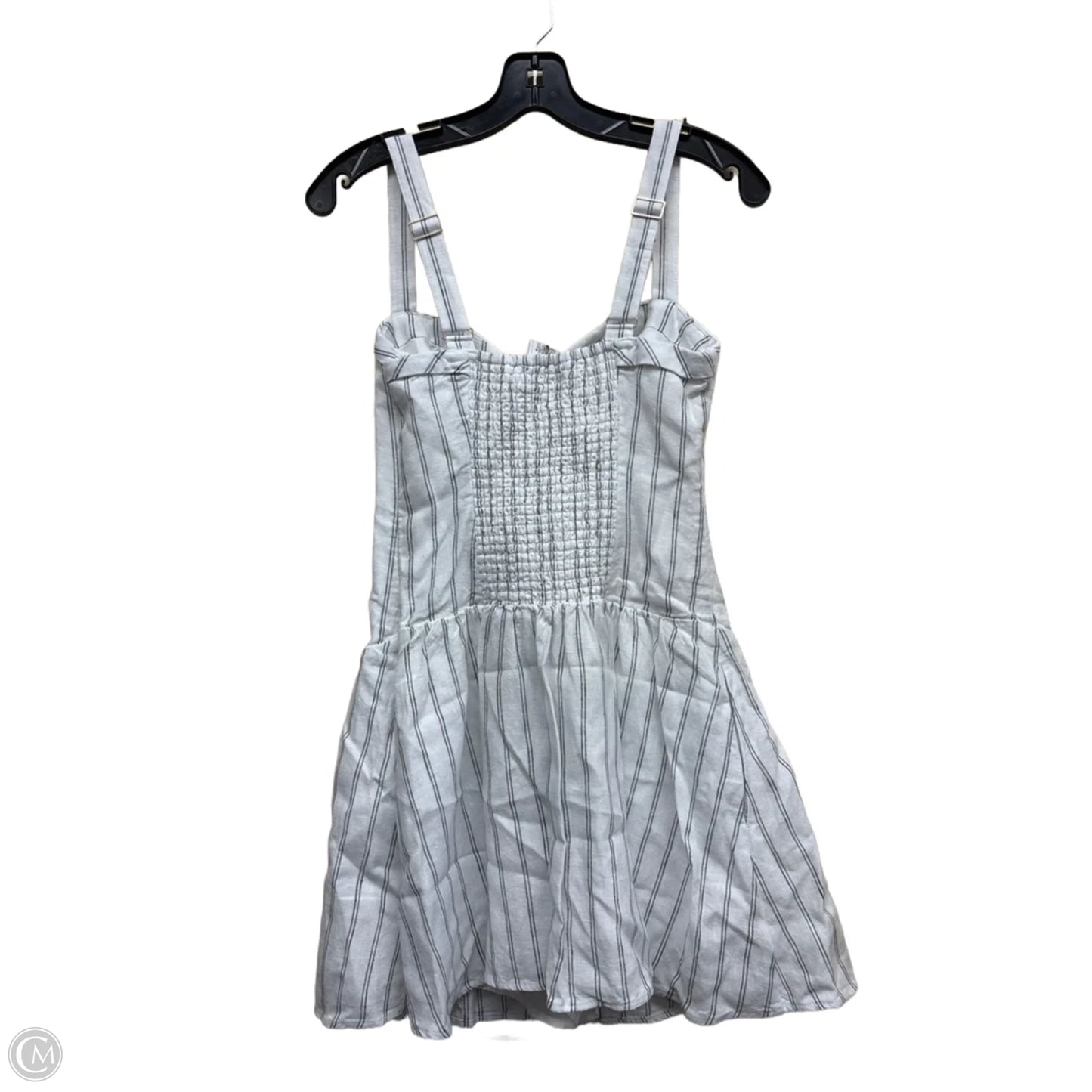 Dress Casual Midi By Abercrombie And Fitch In Striped Pattern, Size: M