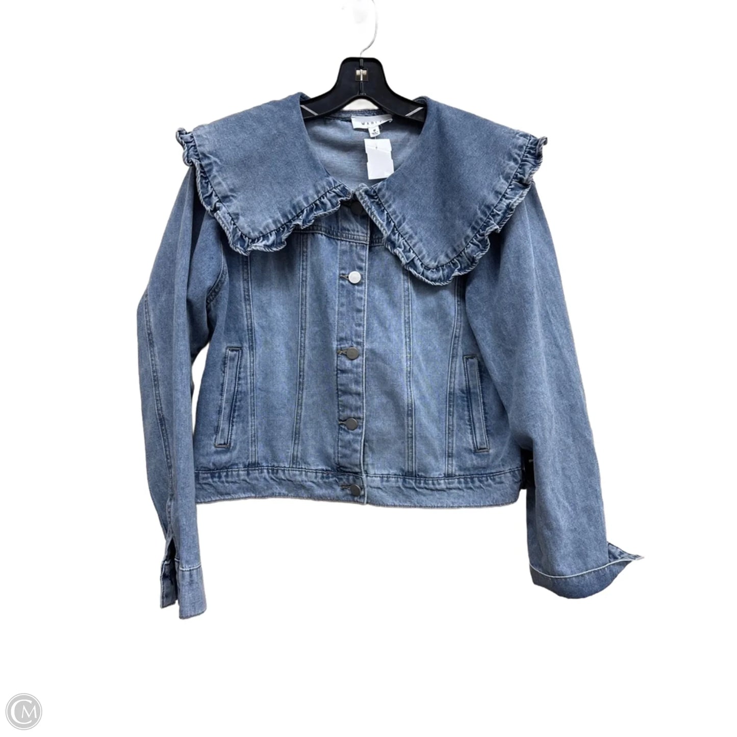 Jacket Denim By Mable In Blue Denim, Size: M