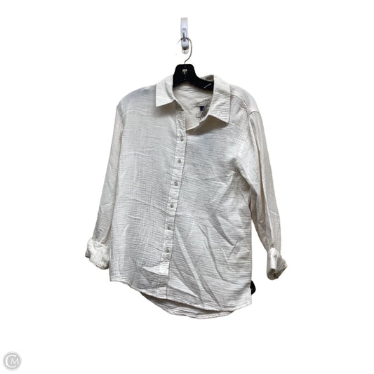 Top Long Sleeve By Universal Thread In White, Size: S