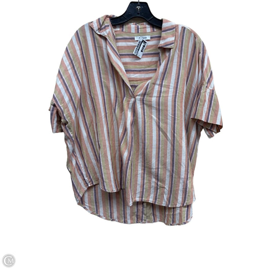 Top Short Sleeve By Madewell In Multi-colored, Size: L