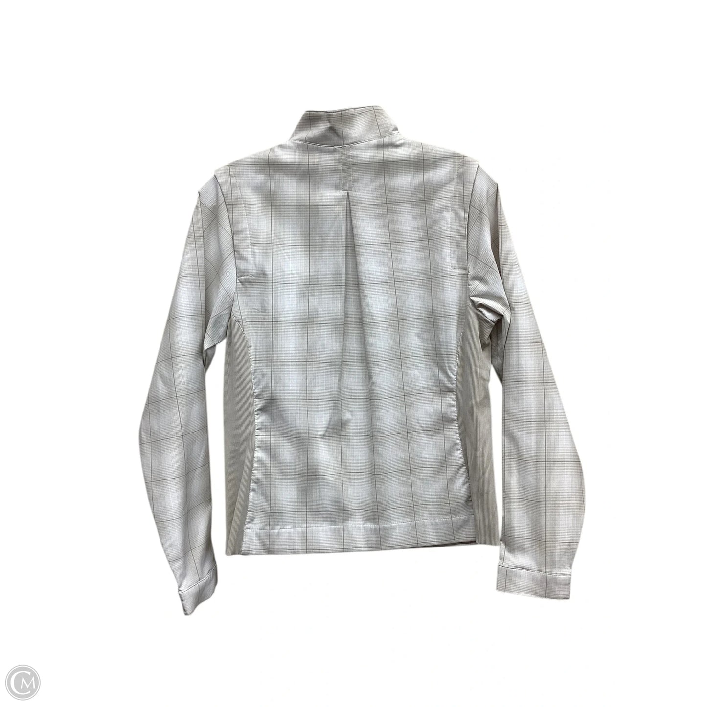 Athletic Jacket By Nike Apparel In Checkered Pattern, Size: S
