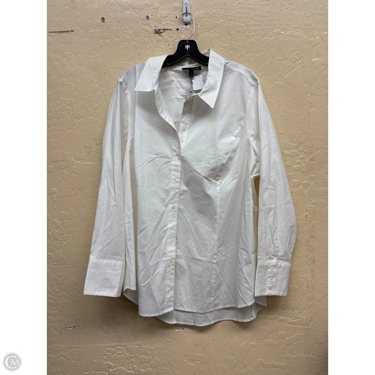 Top Long Sleeve By Lane Bryant In White, Size: 24