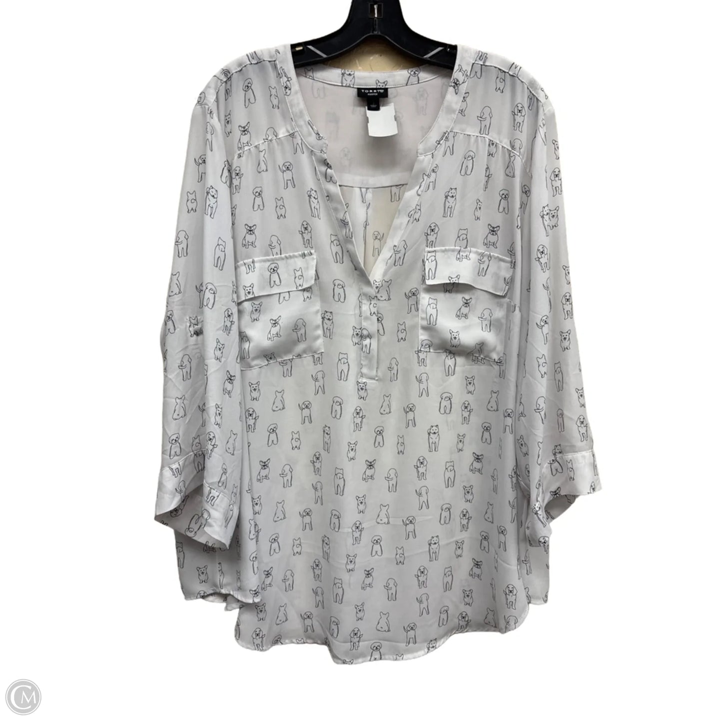 Top Long Sleeve By Torrid In Animal Print, Size: 3x