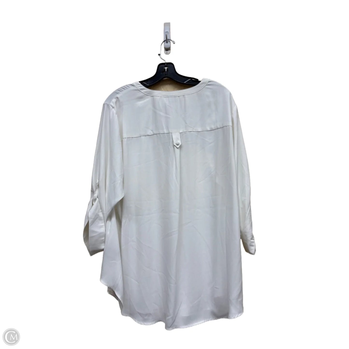 Top 3/4 Sleeve By Torrid In White, Size: 3x