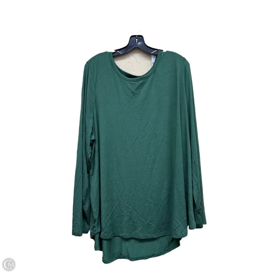 Top Long Sleeve By Lane Bryant In Green, Size: 22
