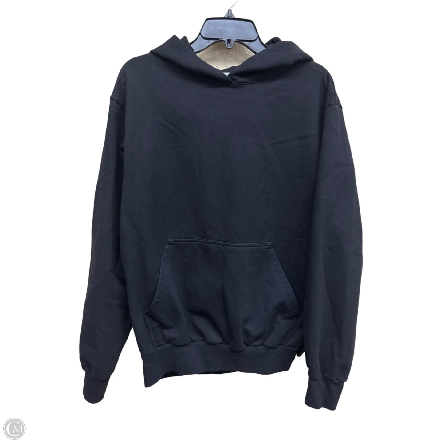 Sweatshirt Hoodie By Clothes Mentor In Black, Size: M