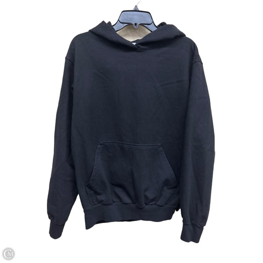 Sweatshirt Hoodie By Clothes Mentor In Black, Size: M