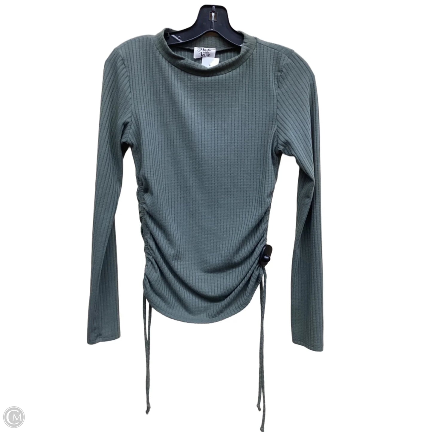 Top Long Sleeve By Clothes Mentor In Green