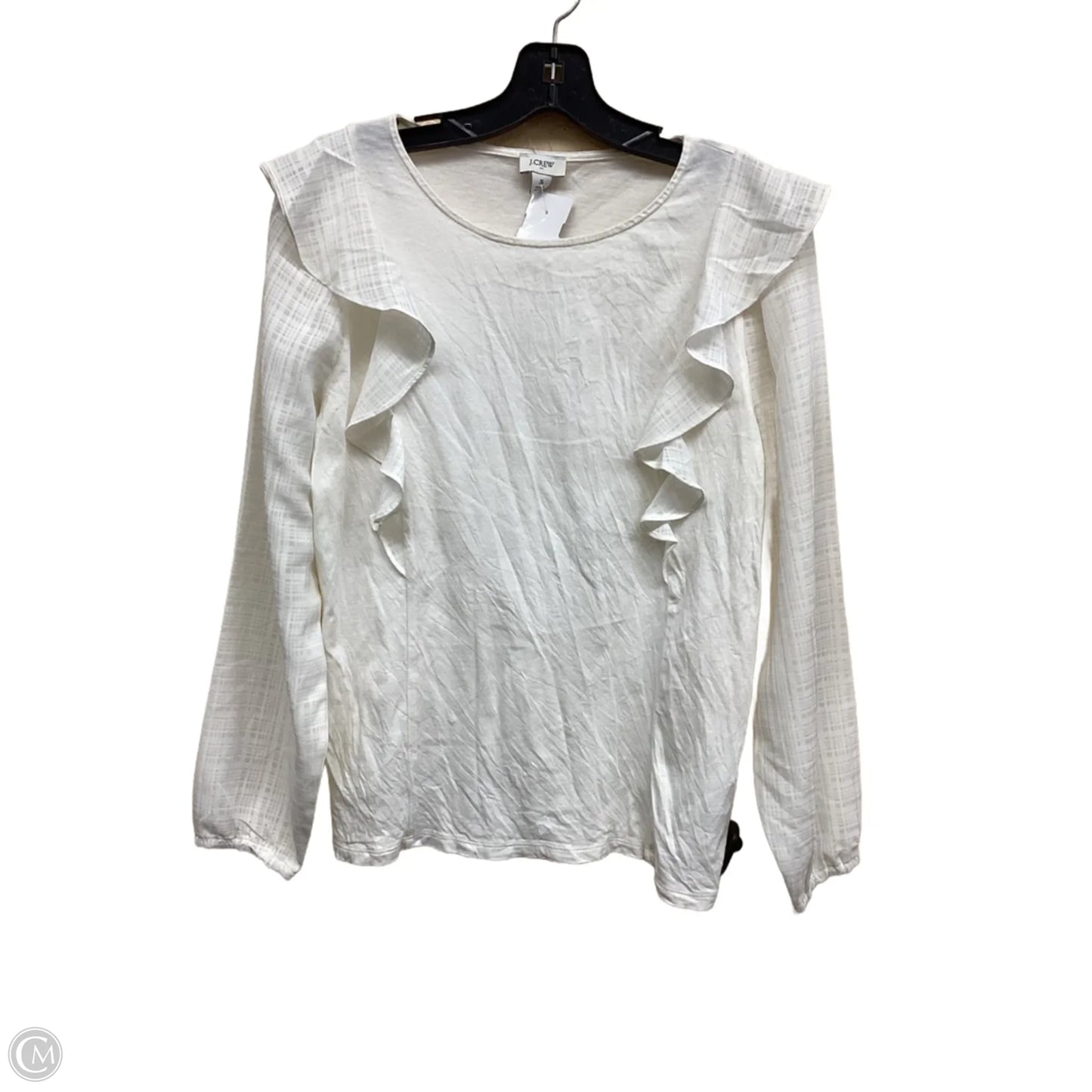Top Long Sleeve By J. Crew In Beige, Size: S