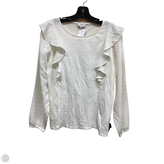 Top Long Sleeve By J. Crew In Beige, Size: S