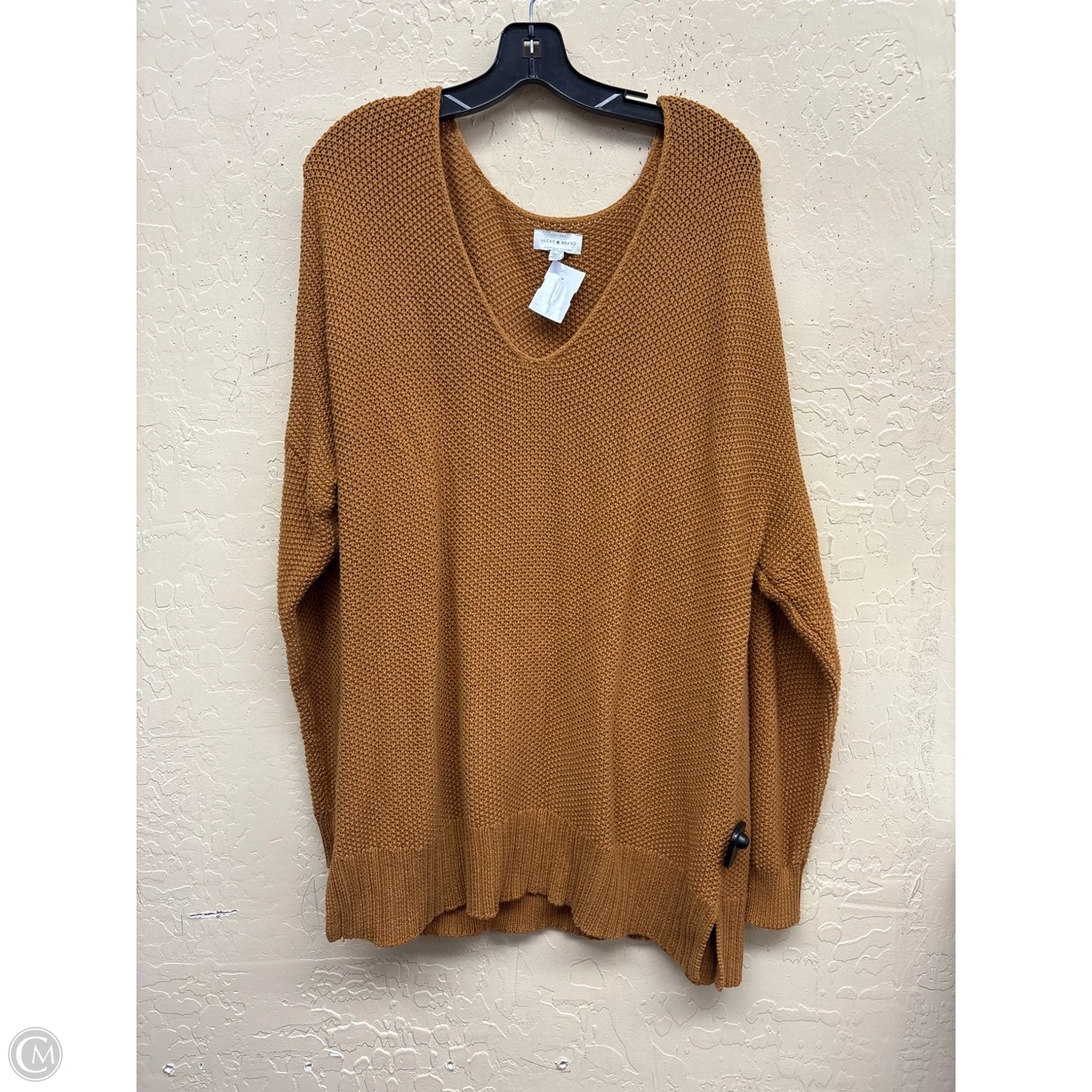 Sweater By Lucky Brand In Brown, Size: Xl