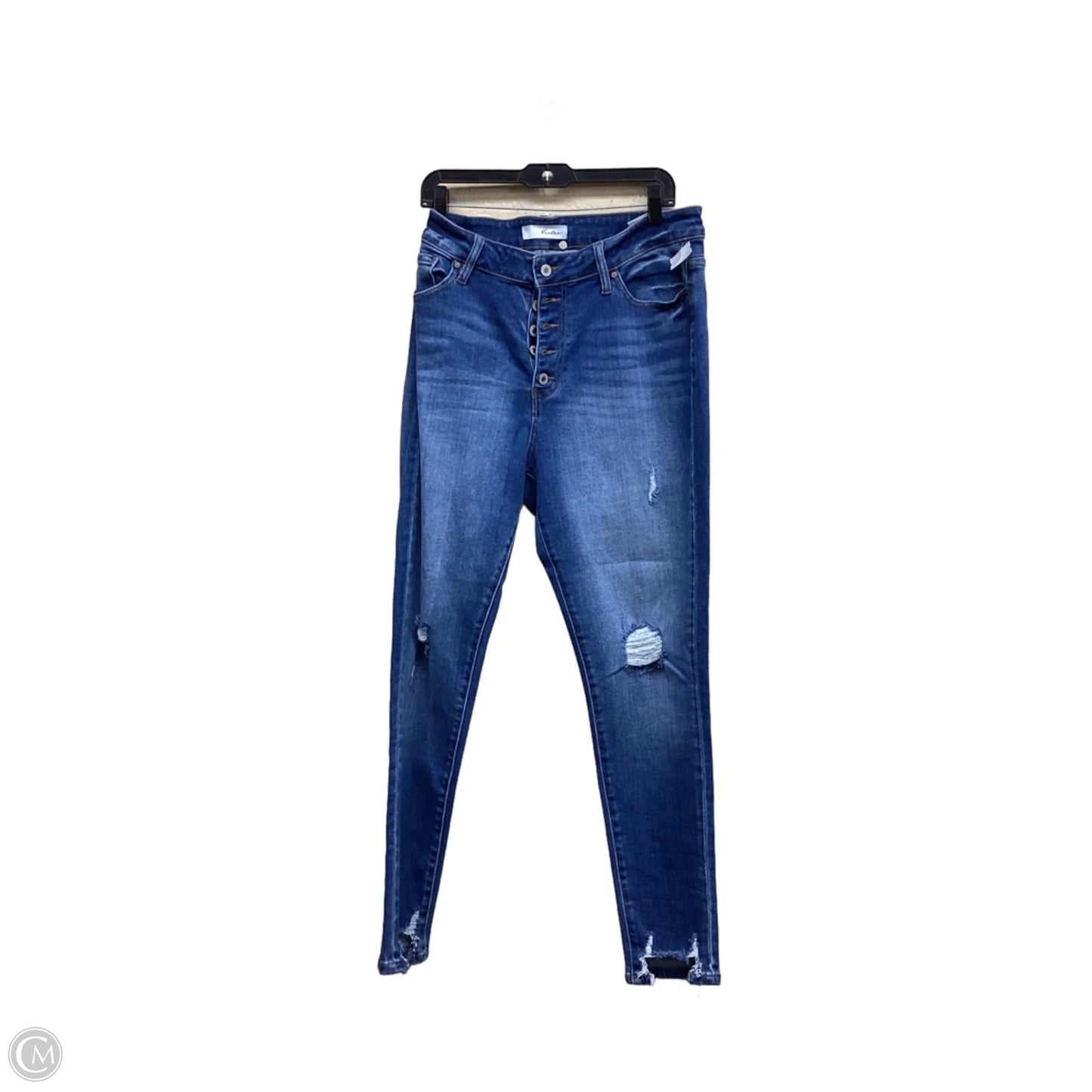 Jeans Skinny By Kancan In Blue Denim, Size: 2x