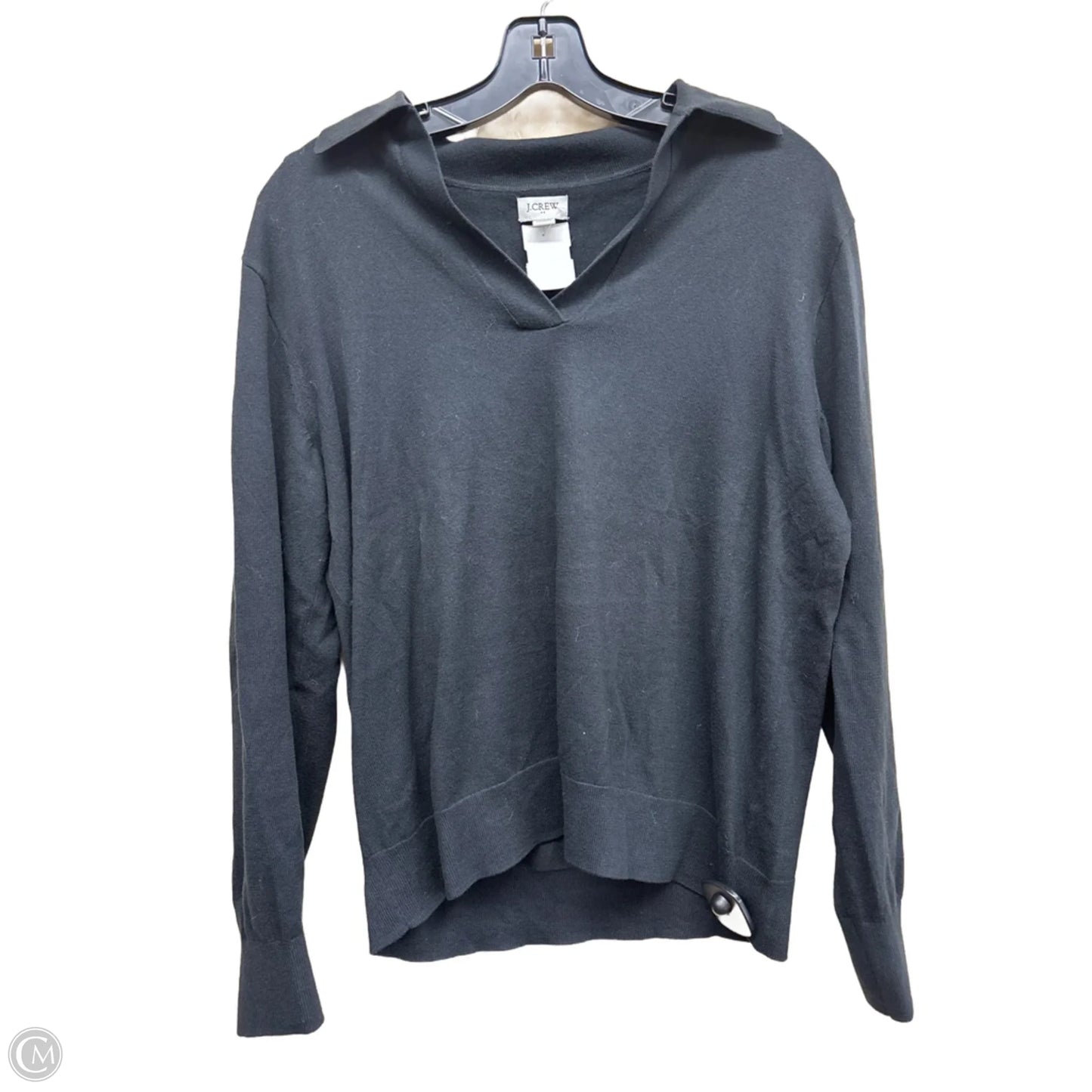 Top Long Sleeve By J. Crew In Black, Size: M