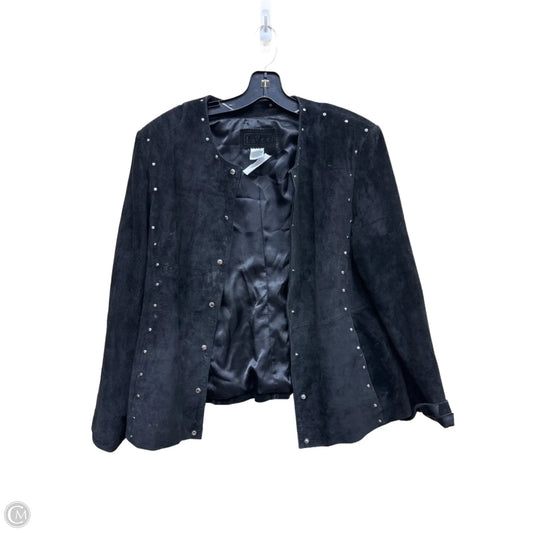 Blazer By Clothes Mentor In Black, Size: L