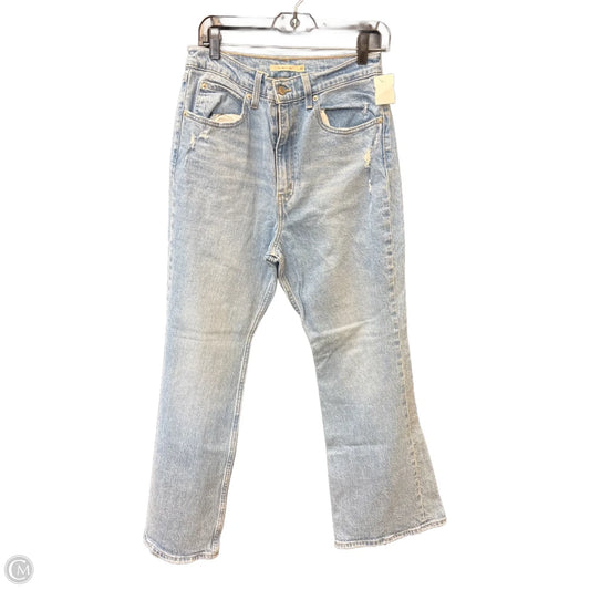 Jeans Flared By Levis In Blue Denim, Size: 10