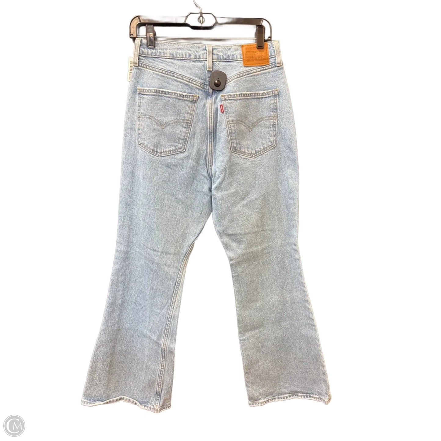 Jeans Flared By Levis In Blue Denim, Size: 10