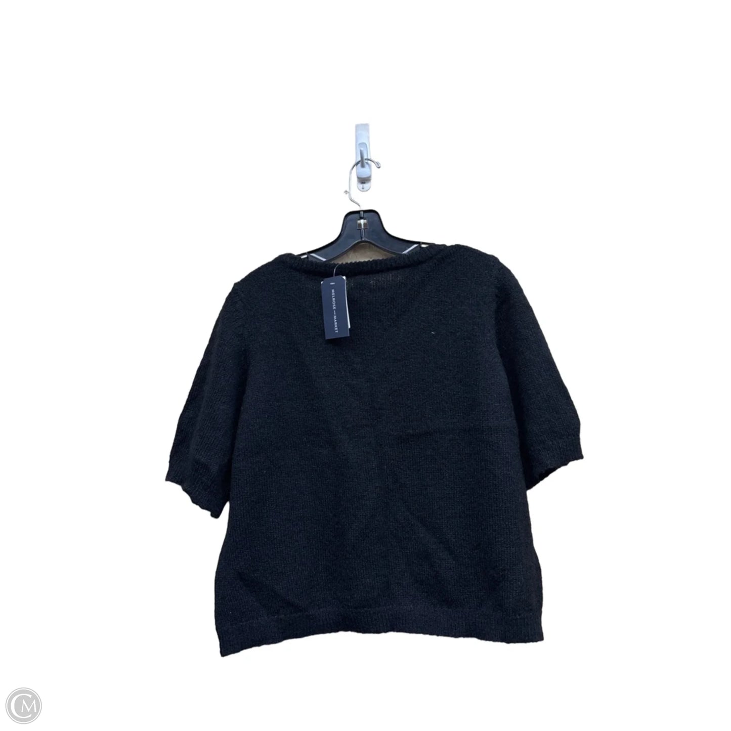 Sweater Short Sleeve By Melrose And Market In Black, Size: Xxl
