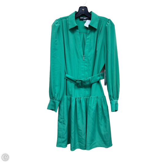 Dress Designer By Karl Lagerfeld In Green, Size: 6