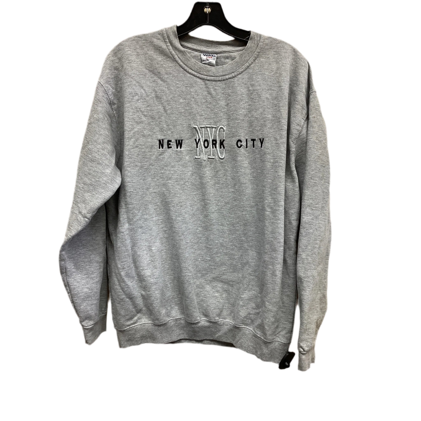 Sweater By Clothes Mentor In Grey, Size: L