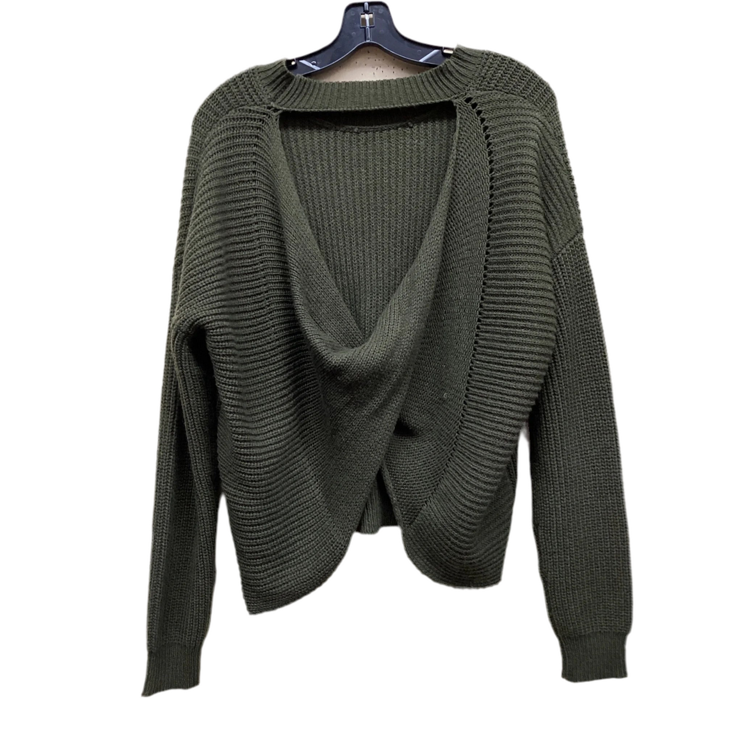 Sweater By Clothes Mentor In Green