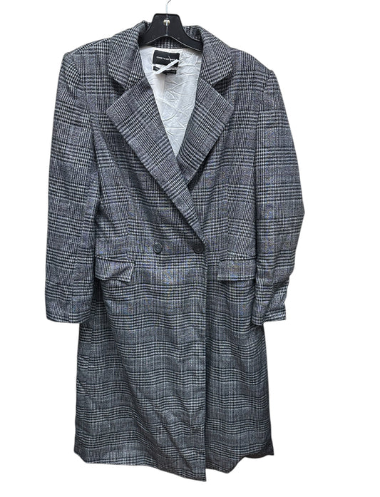 Jacket Other By Something Navy In Plaid Pattern, Size: S