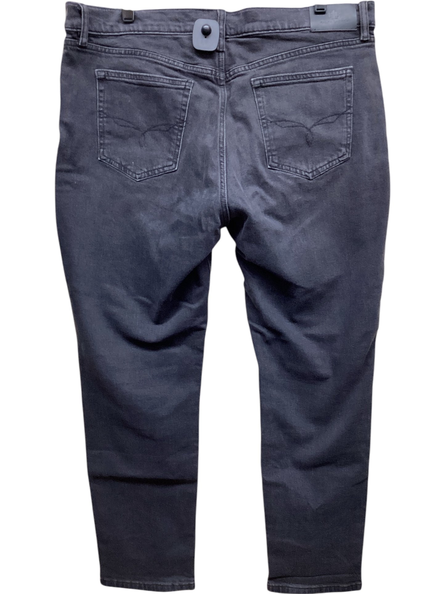 Jeans Straight By Lauren By Ralph Lauren In Black Denim, Size: 14