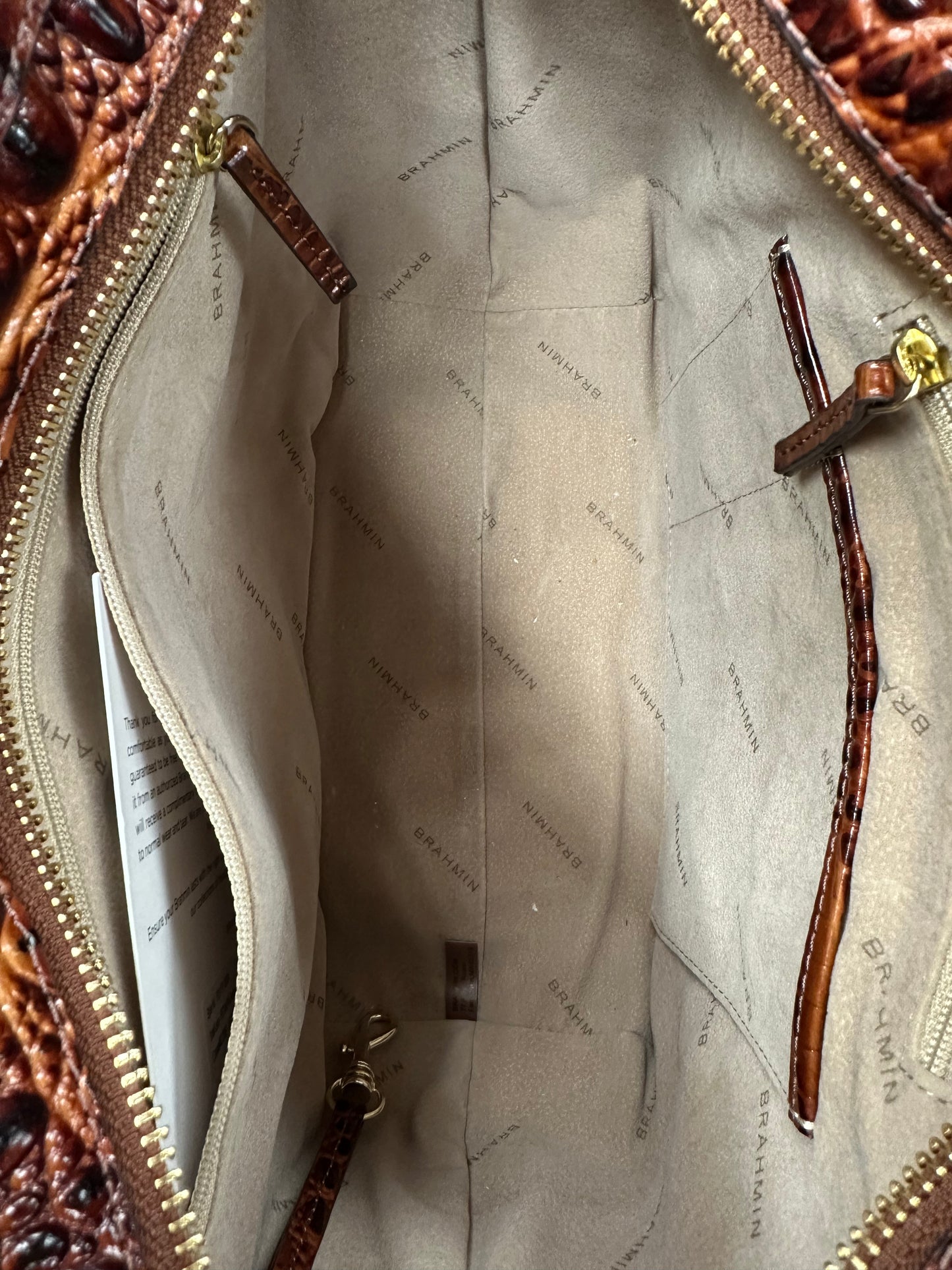 Handbag Designer By Brahmin, Size: Medium