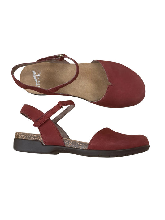 Shoes Flats By Dansko In Red & Tan
